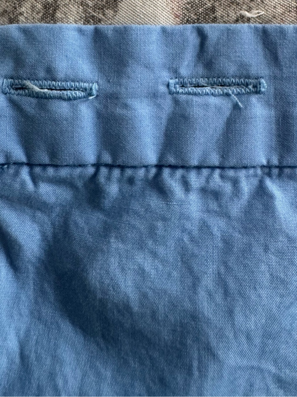 J. Crew periwinkle Blue Ruffle wrap Midi Skirt, size 000 feminine adjustable - Picture 9 of 16